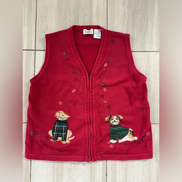 Knit‎ zip up dog vest size large - Picture 1 of 3